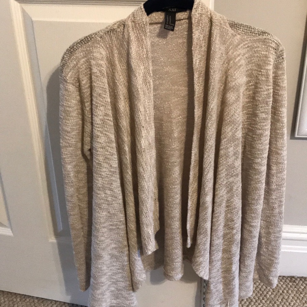 Cream and White Cardigan